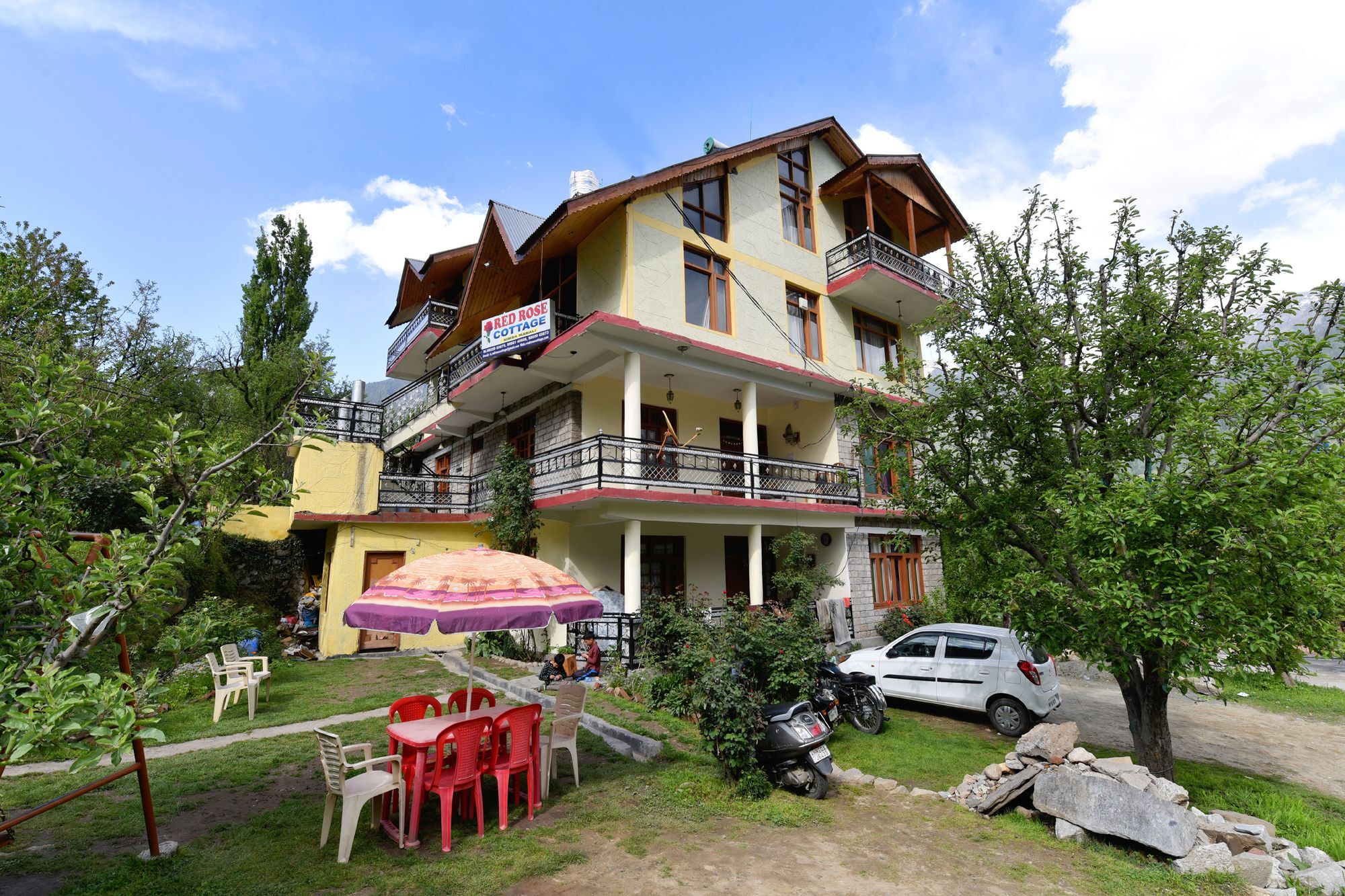Oyo 13232 Red Rose Cottage Манали Экстерьер фото